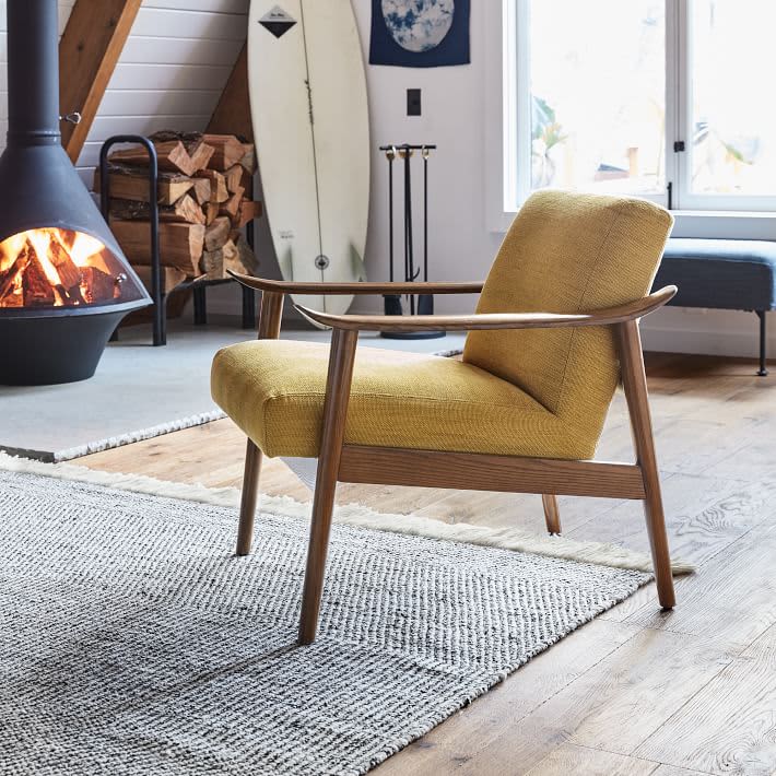 West elm online wood chair